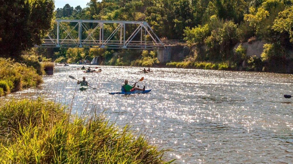Niobrara River with 8 canoes