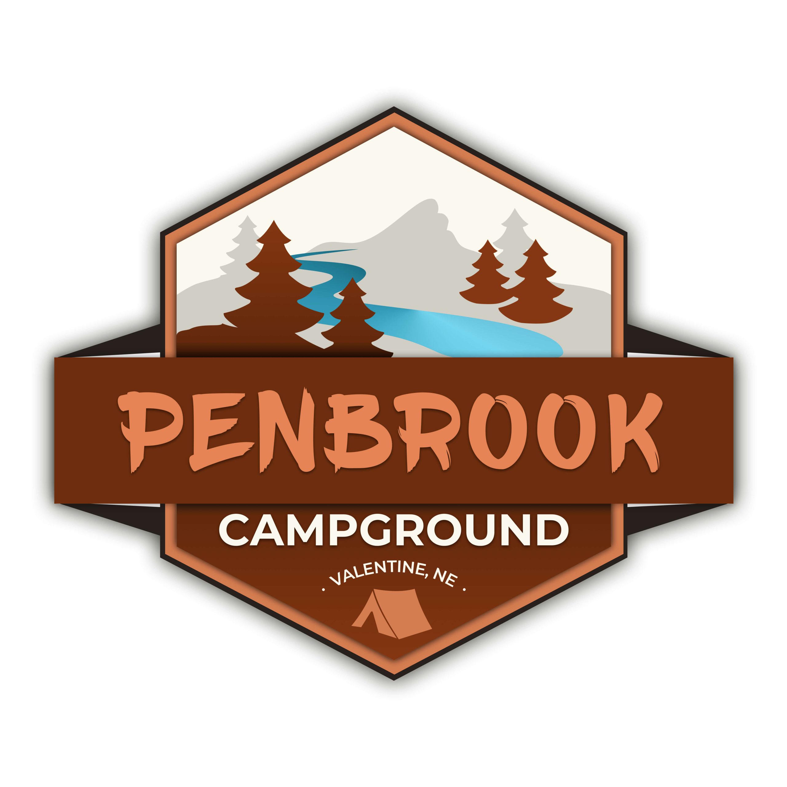 Niobrara Camping- Penbrook, with Shades of brown and trees and river